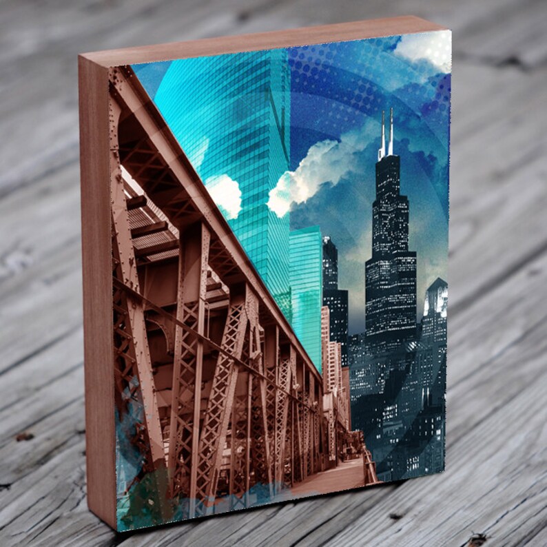 Chicago Bridge Chicago Willis Tower Chicago Wall Art Chicago Sears Tower Chicago Art Chicago Print