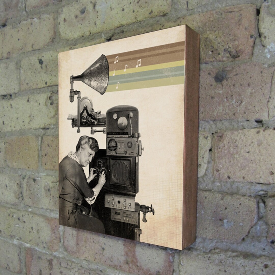 Music Art Music Print the Music Maker Wood Block Art - Etsy