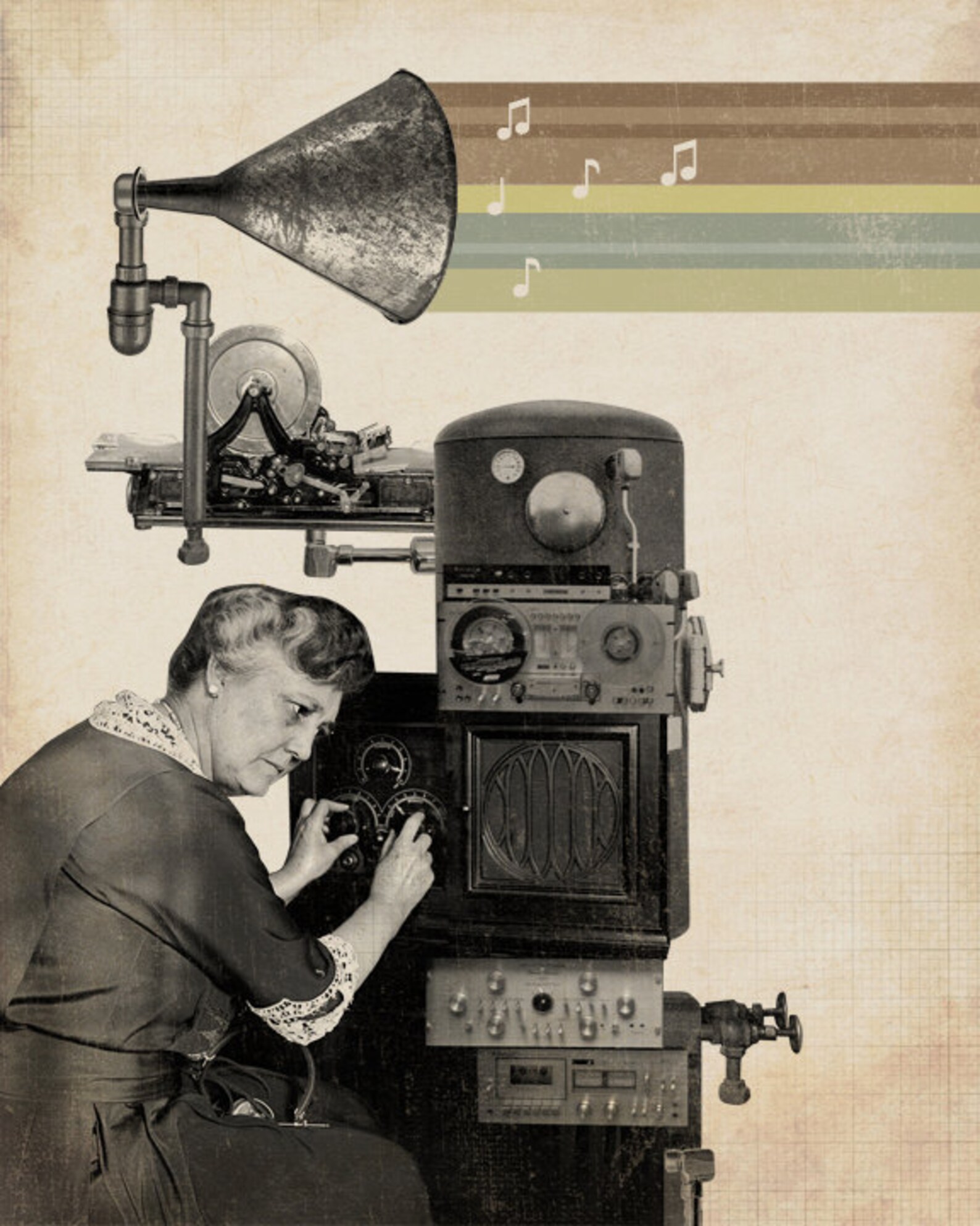 Music Art Music Print the Music Maker Wood Block Art | Etsy