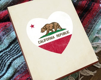 California Flag Wall Art - California Wall Art - California Flag Wood - California Flag Art - California Republic - California Gift