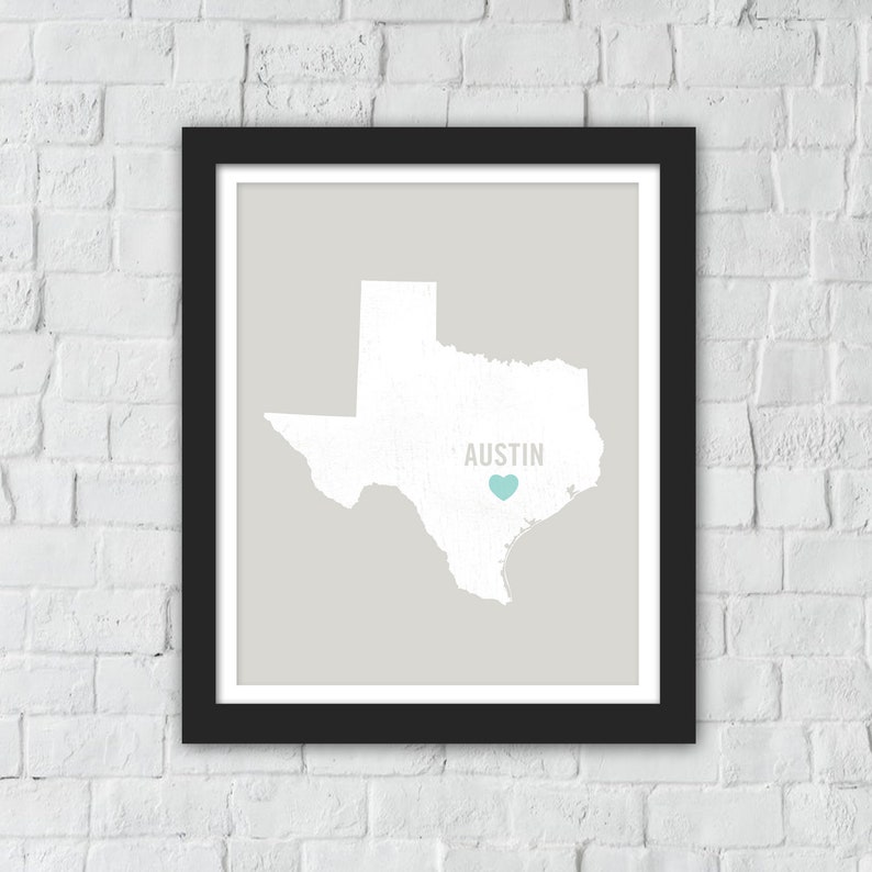 Austin Texas Wall Art Austin Gifts Austin Texas Print Etsy