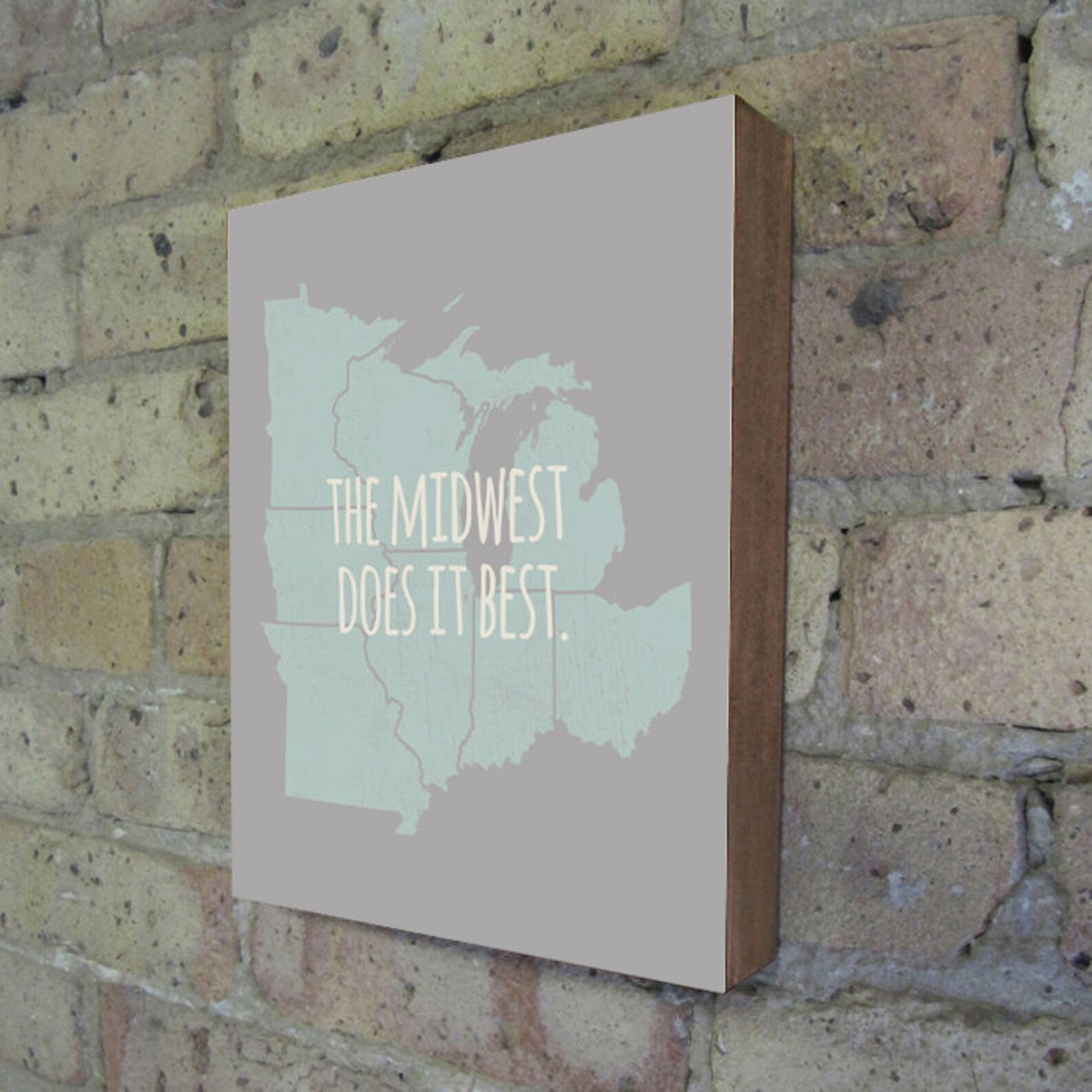 Midwest is Best Midwest Art Midwest Map Midwest Wall Art | Etsy
