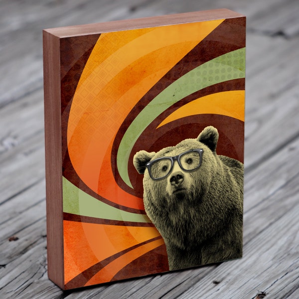 Woodland Nursery Decor - Nursery Bear Decor - Bear Art Nursery - Woodland Creatures Nursery