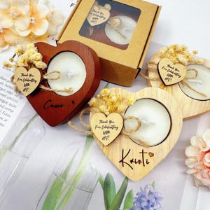Customized Heart Tealight Holder,Weddin Favors For Guests,Bridal Shower Favors,Wedding Table Decorations,Candle Wedding Favors,Gift forHer