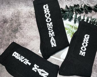 Calcetines para padrinos de boda, calcetines para padrinos de boda, calcetines para propuesta de padrinos de boda, el mejor regalo para invitados masculinos, calcetines para novios, calcetines para fiestas de bodas.