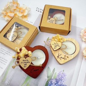 Personalized Heart Tealight Holder,Weddin Favors For Guests,Bridal Shower Favors,Wedding Table Decorations,Candle Wedding Favors,Gift forHer