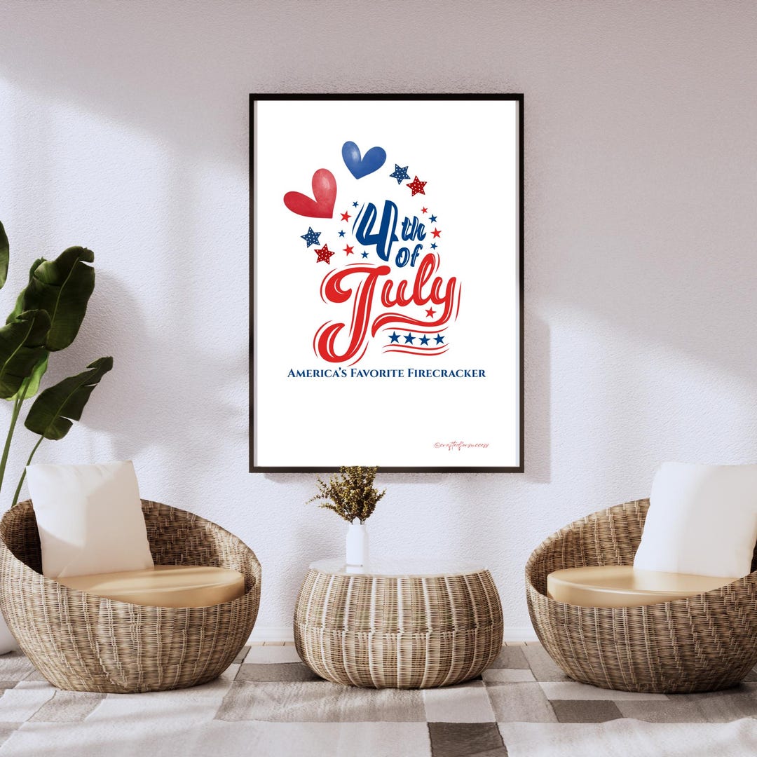 4th of July Wall Art Bundle | Digital Posters | Independence Day Prints ...