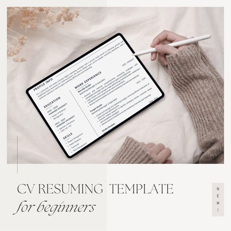 CLEAN MINIMALIST Resume Template - Il 794xN.7072971749 4je5