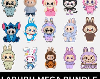 Labubu Character Png Bundle: Movie Cartoon Design (Digital Download, 4200x4800 px, 300 dpi)