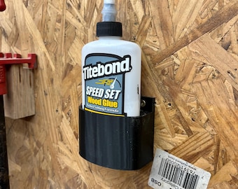 3D Printed Titebond Glue Bottle Holder: Wall Mount Organizer