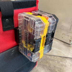 Wall Mount For DeWalt ToughCase  – Compatible with Craftsman VersaStack Bit Boxes - 3D Printed