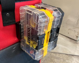 Wall Mount For DeWalt ToughCase  – Compatible with Craftsman VersaStack Bit Boxes - 3D Printed