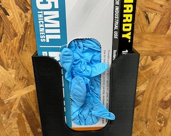 Nitrile Glove Box Wall Mount | 3D Printed Holder | PETG | Shop Organization