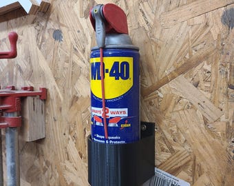 3D Printed Wall Mount Spray Can Holder – Single, Double, or Triple