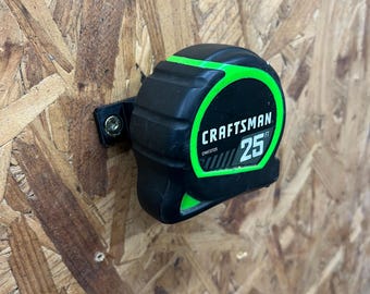 Wall Mounted Belt Clip Holder: Tape Measure & Utility Knife Organizer