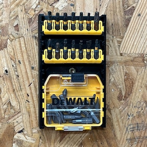 DeWalt & Craftsman Bit Case Wall Mount: 3D Printed Tool Organizer
