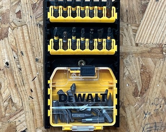 DeWalt & Craftsman Bit Case Wall Mount: 3D Printed Tool Organizer