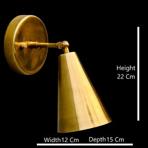 1 Light brass Wall Sconce Light | Aged Brass Well Sconce Light | Mid Century Modern Antique Brass Wall Sconce | Wall Sconce Light