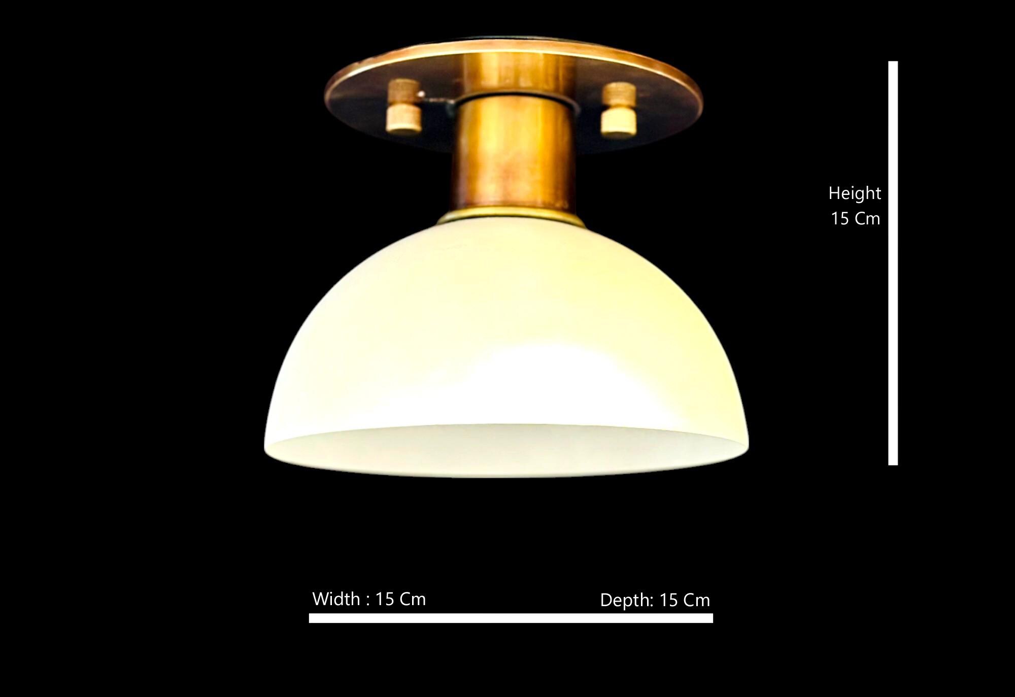 Modern 1 Small Light | Flush Mount Light Fixture | Modern Brass Vanity Light Kitchen Light Fixture