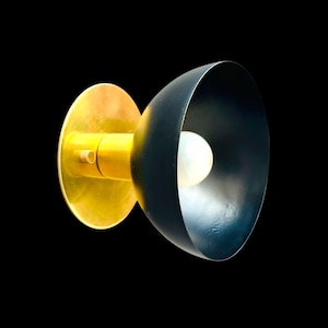 Modern 1 Small Light Flush Mount Light | Modern Brass Vanity Light Kitchen Light Fixture