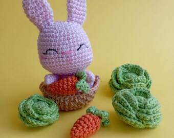 Amigurumi Crochet Bunny PDF Pattern | English/Portuguese