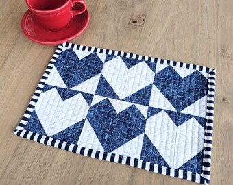 Balanced Hearts Mug Mat PDF Sewing Pattern