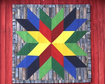 Barn Star mini-quilt pdf-naaipatroon