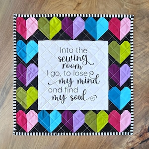 Into the Sewing Room Quilt Pattern and Fabric Panel