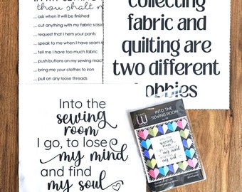 Sewing Room Quilt Panels and Pattern Bundle