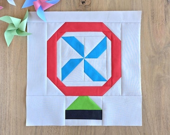 Table Fan Quilt Block PDF Sewing Pattern