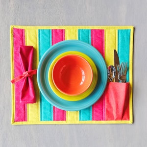 Picnic Placemat and Cloth Napkin Printable Tutorial