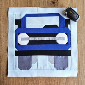 Bronco Quilt Block Anleitung zum Ausdrucken