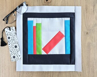 Bookshelf Quilt Block PDF Sewing Pattern