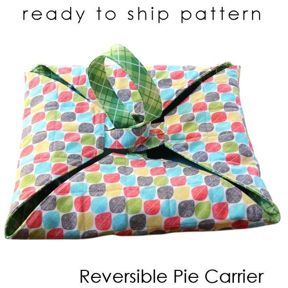 Reversible Pie Carrier Sewing Pattern Ready to Ship Etsy