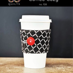 Reversible Coffee Cozy Sewing Pattern PDF download image 2