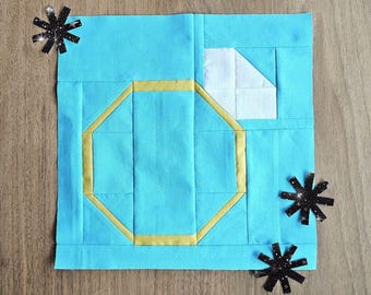 Diamond Ring Quilt Block PDF Sewing Pattern