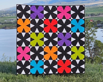 Wild Wallflowers Quilt PDF Sewing Pattern