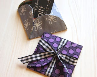 Curvy Gift Card Holder PDF Sewing Pattern