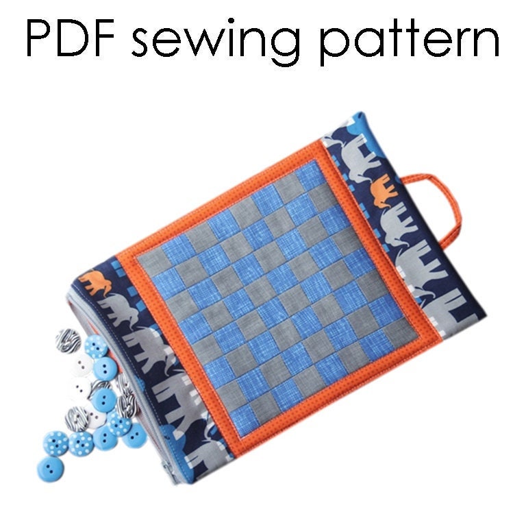 PDF PATTERN Sewing Mat Bag for Sewing Machine Mat Organizer/tote Bag:  Travel Tote for Sewing With Ironing Pad, Pincushion, Trash Catcher 