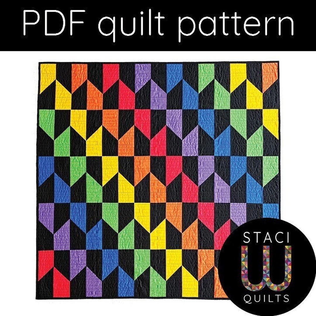 Vibrant Quilt Pattern PDF Download - Etsy