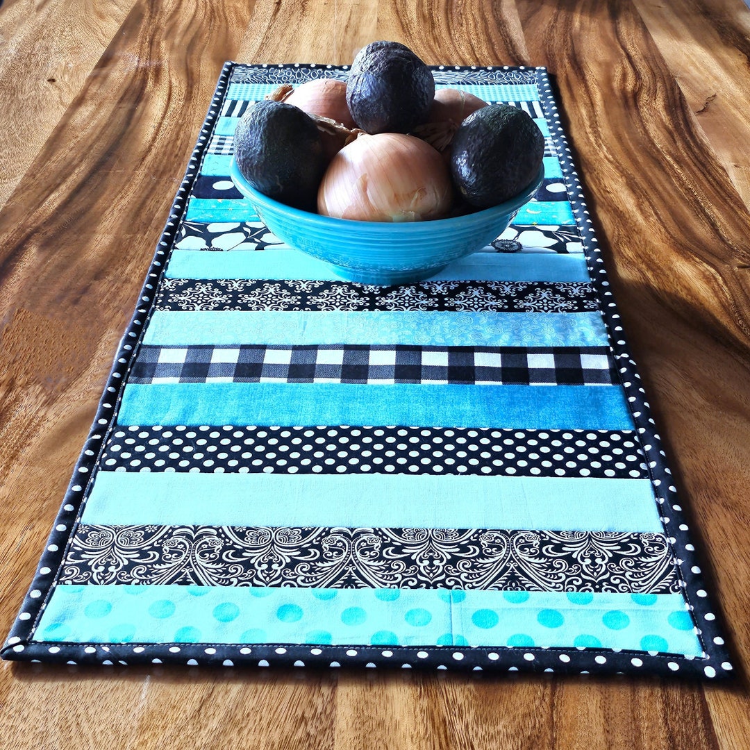 Quilt-as-you-go Table Runner PDF Sewing Pattern - Etsy