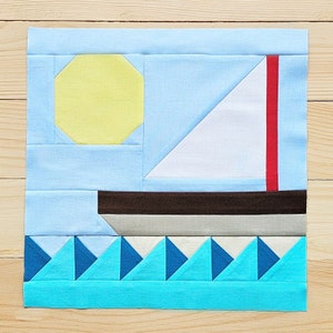 On the Lake Quilt Block Printable Tutorial