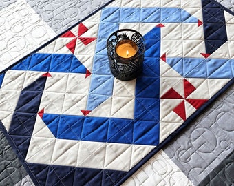 Red, White, and Blue Table Runner PDF Sewing Pattern
