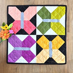 Butterfly Mini Quilt Printable Tutorial