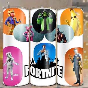Game Characters Tumbler Wrap |Game 20 oz Skinny Tumbler Png | Cartoon Characters 20oz Tumbler Png Sublimation Design | Digital Download Wrap