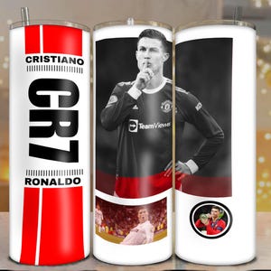 Ronaldo Tumbler Wrap 20oz: Digital File PNG