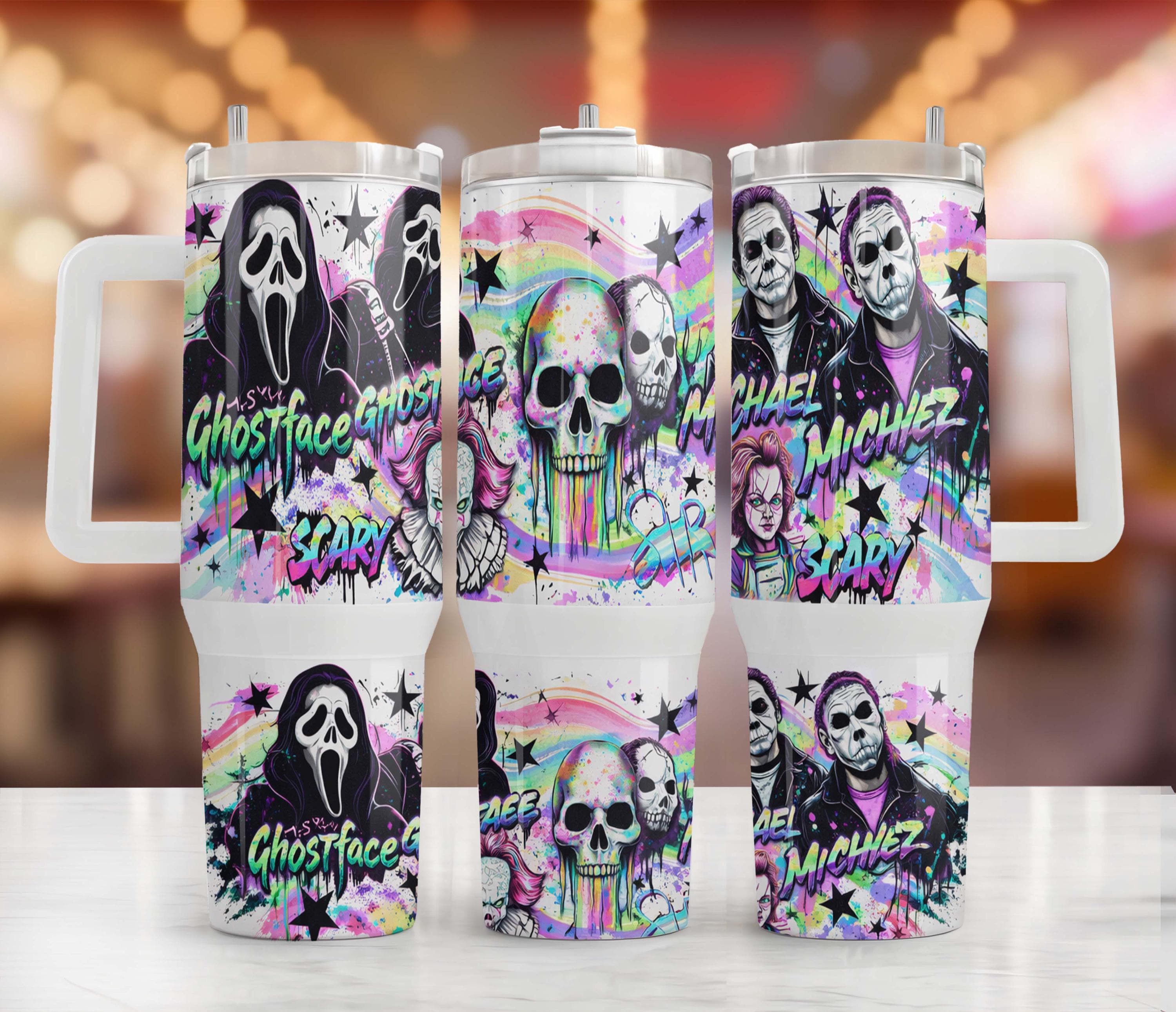 20 Oz Slasher Halloween Stanley Cups - Etsy