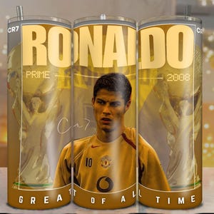 Cristiano Ronaldo CR7 Tumbler Wrap: 20oz Digital File (PNG Download)