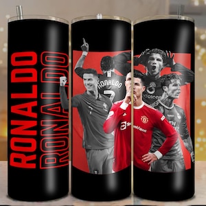 Cristiano Ronaldo Tumbler Wrap: 20oz Digital File (PNG Downloadable File)