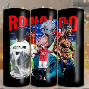 Goat Ronaldo Tumbler Wrap: 20oz Digital File (PNG Download